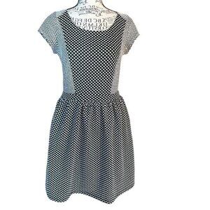 Urban Outfitters Cooperative Size M Black Polka Dot Mini Dress